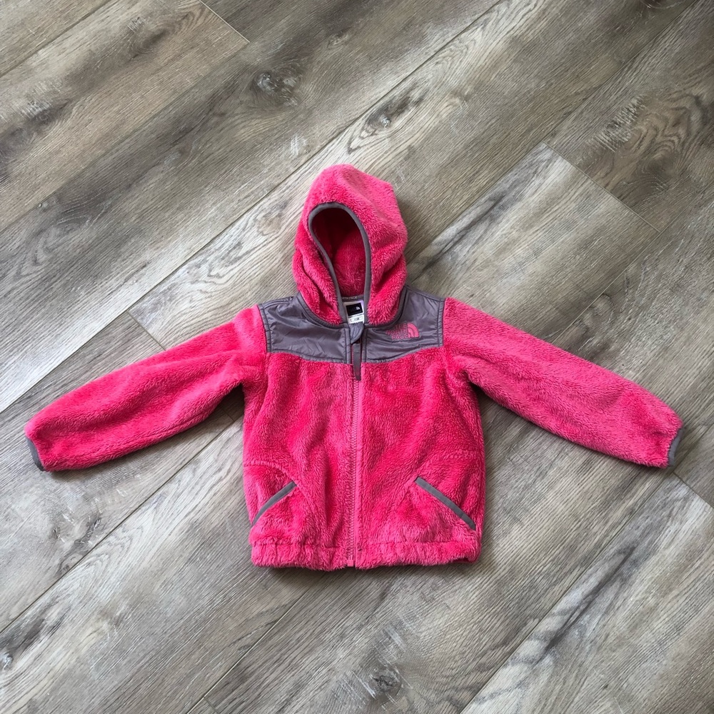 The North Face pink fleece jacket 3T